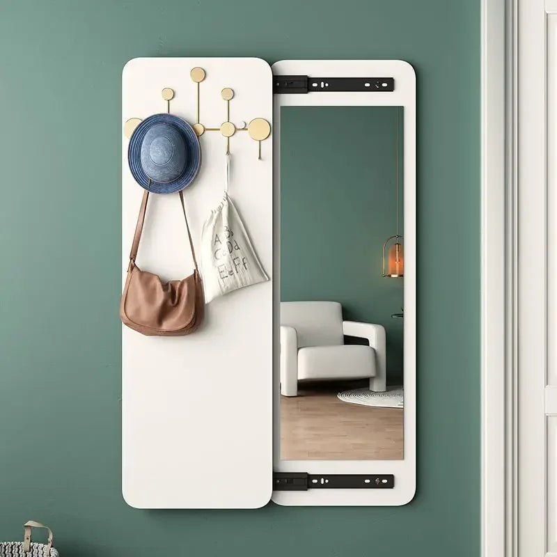 Afralia™ Sliding Full-Length Dressing Mirror - Wall-mounted Multifunctional Entrance Mirror