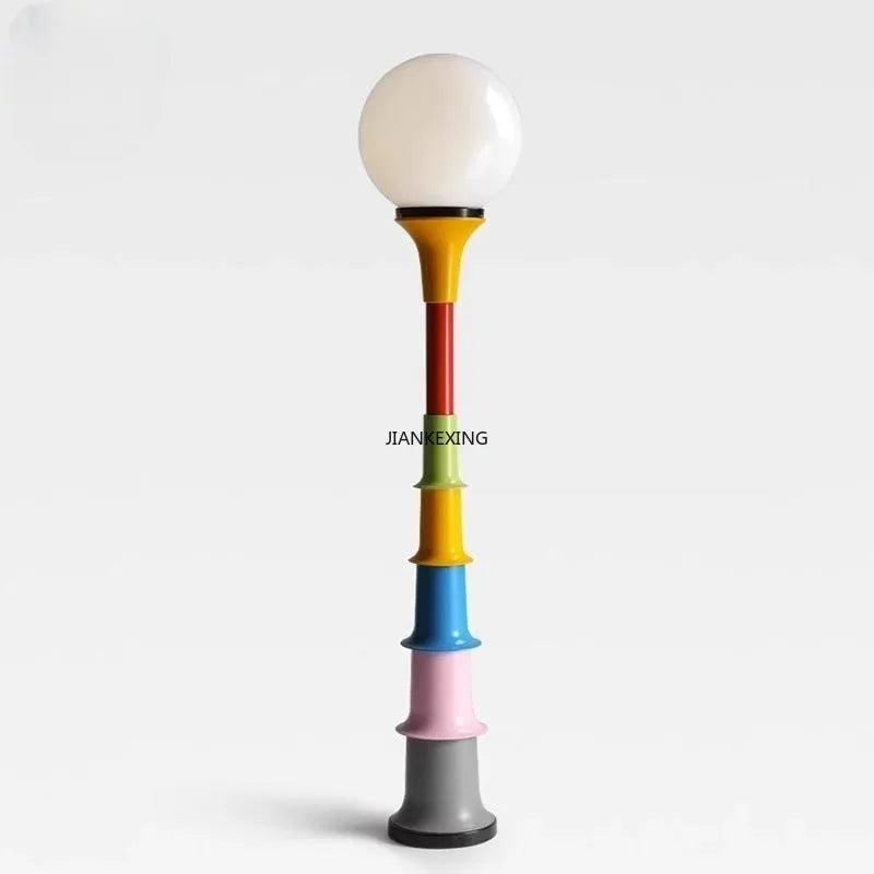 Afralia™ Colorful Retro LED Floor Lamp for Bedroom and Children's Study