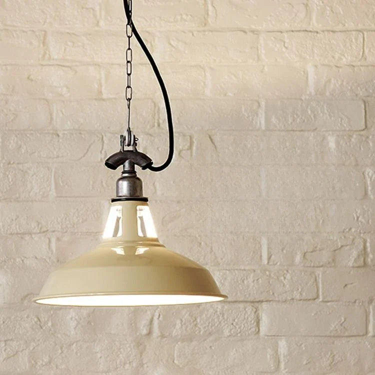 Afralia™ Vintage Industrial Style Green Lampshade for Living Room, Dining Room, and Bedroom