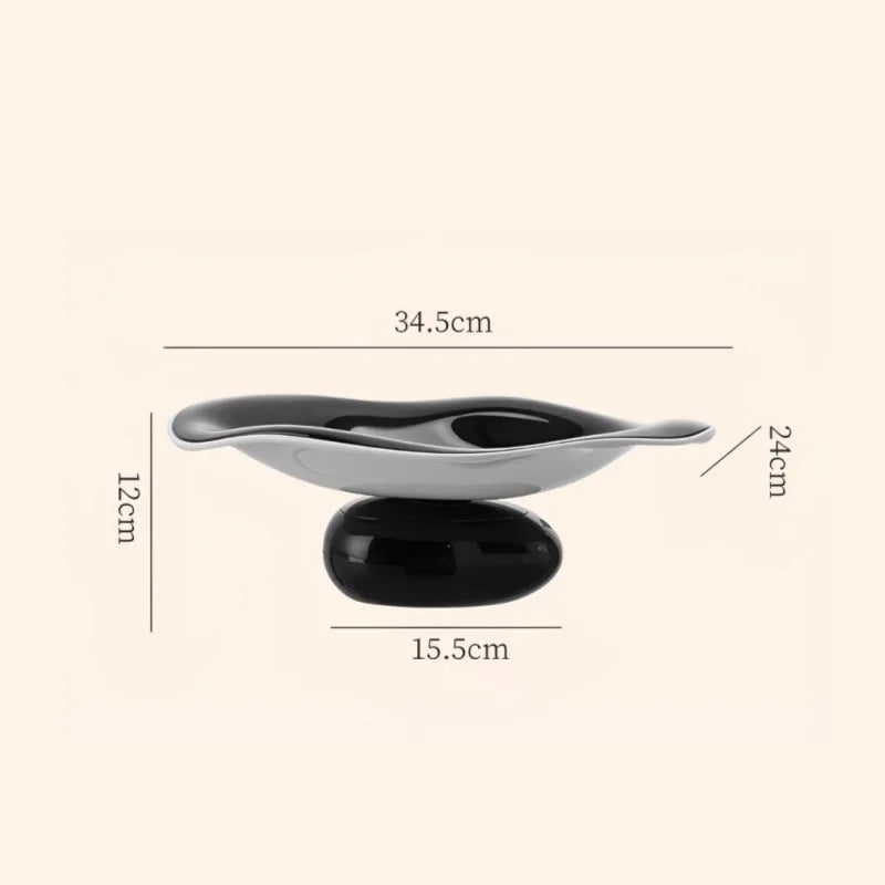 Afralia™ Geometric Acrylic Fruit Plate Tray for Snacks and Jewelry Storage