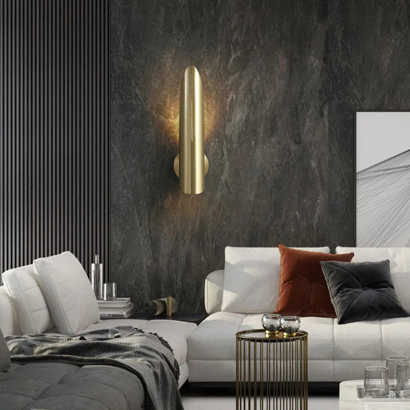 Afralia™ Nordic Minimalist Bullet Wall Lamp for Indoor Spaces