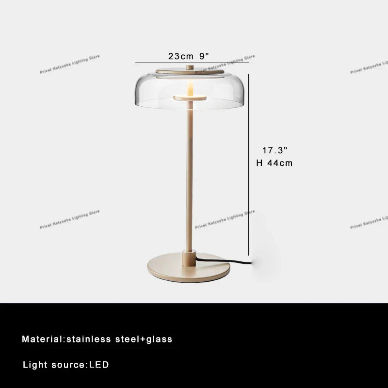 Afralia™ Modern Clear Glass LED Floor Lamp for Home Decor & Living Room Lightning