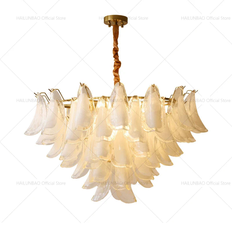 Afralia™ Magnolia Crystal Chandelier: Elegant French Style Dining Room Art Light