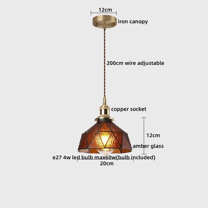 Afralia™ LED Copper Ceramic Pendant Lamp Modern Style Chandelier for Living Dining Bedroom