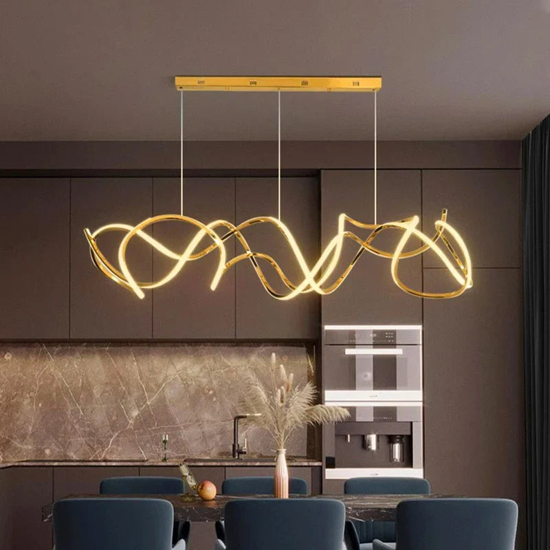 Afralia™ Modern LED Pendant Light Chandeliers for Living Room Dining Room Indoor Lighting