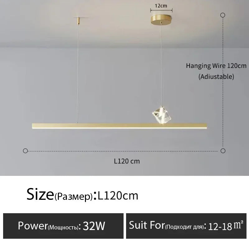 Afralia™ Modern Luxury Crystal Chandelier for Dining Table and Bar Lighting