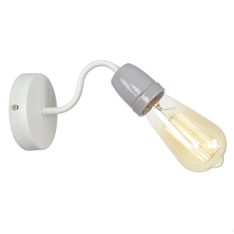 Afralia™ Colorful Ceramic LED Wall Lamp for Living Room Bedroom Loft Minimalism