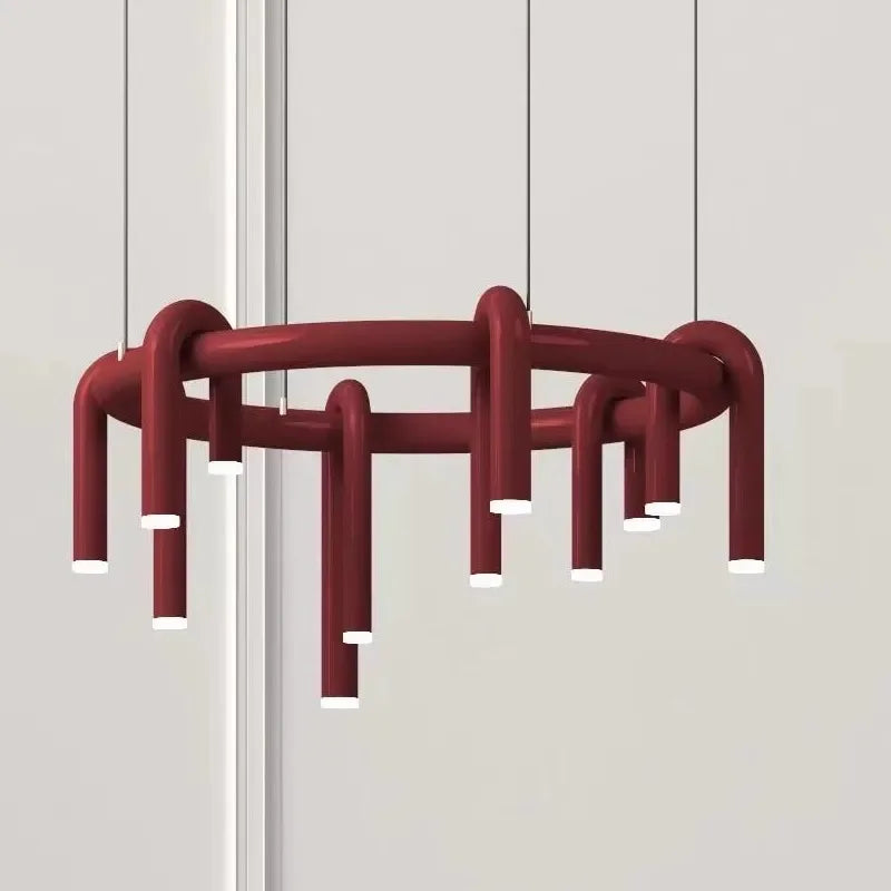 Afralia™ Nordic Simplicity LED Chandelier for Living and Dining Rooms - Designer Pendant Light