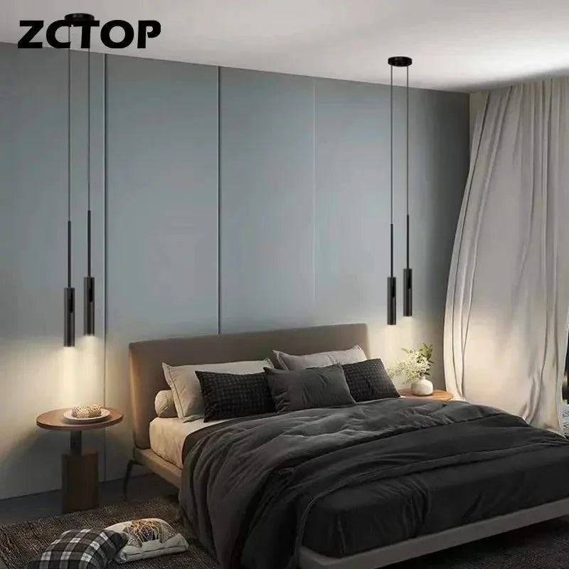 Afralia™ LED Pendant Light: Minimalist Hanging Lamp for Bedroom, Dining Room, Kitchen