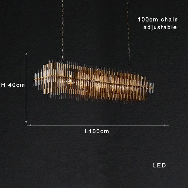 Afralia™ Copper & Glass LED Chandelier: Modern Art Deco Luxury Ceiling Lighting