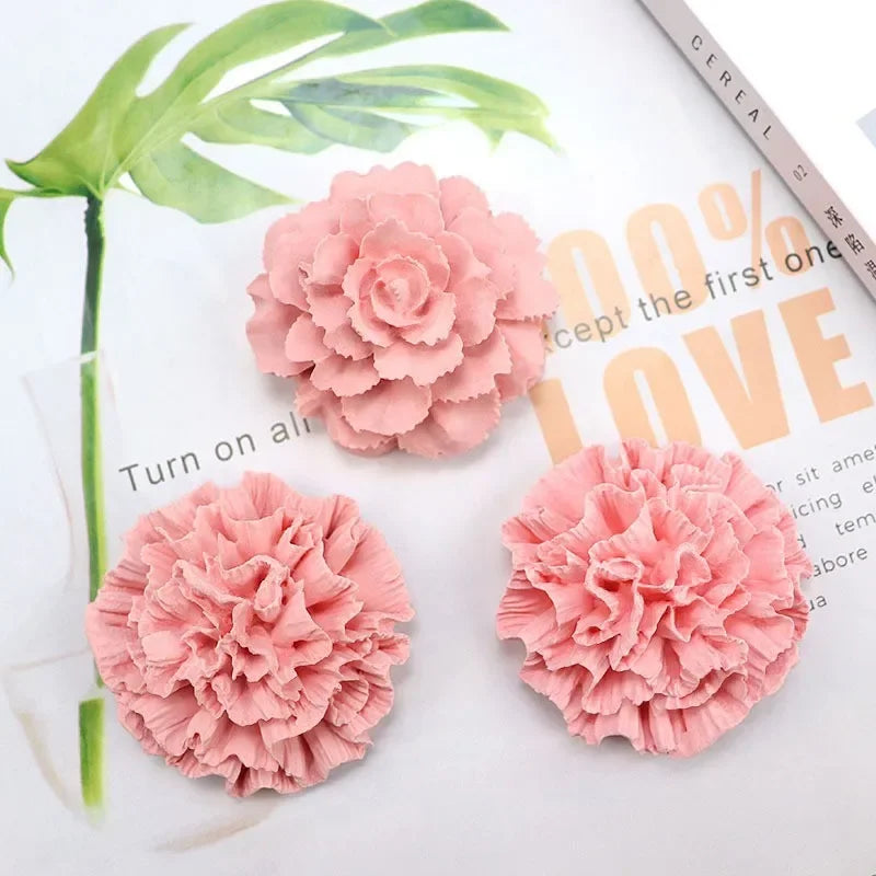 Afralia™ Sugar Silicone Mold for Car Decoration Flowers DIY Handcrafted Gypsum Mold.