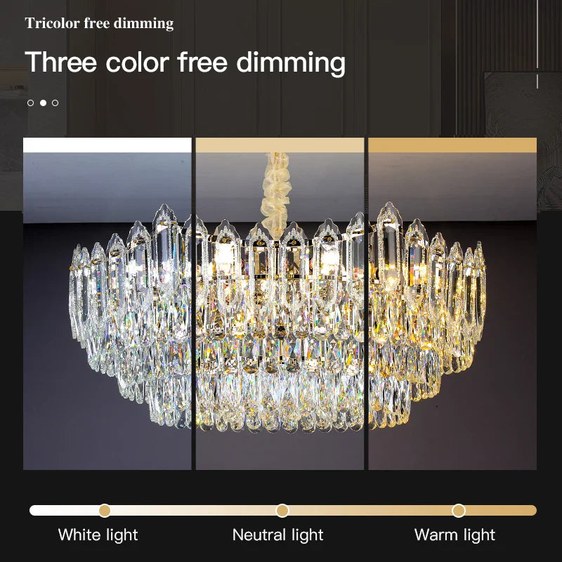 Afralia™ Crystal Chandelier: Modern High-End Luxury for Living, Dining & Master Bedrooms