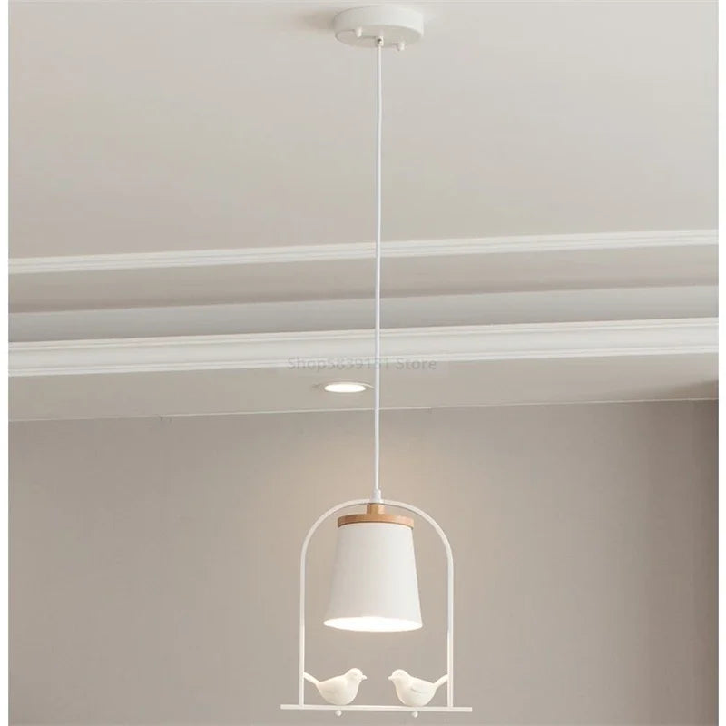 Afralia™ Nordic Bird LED Pendant Light Fixture for Dining Table and Bedroom