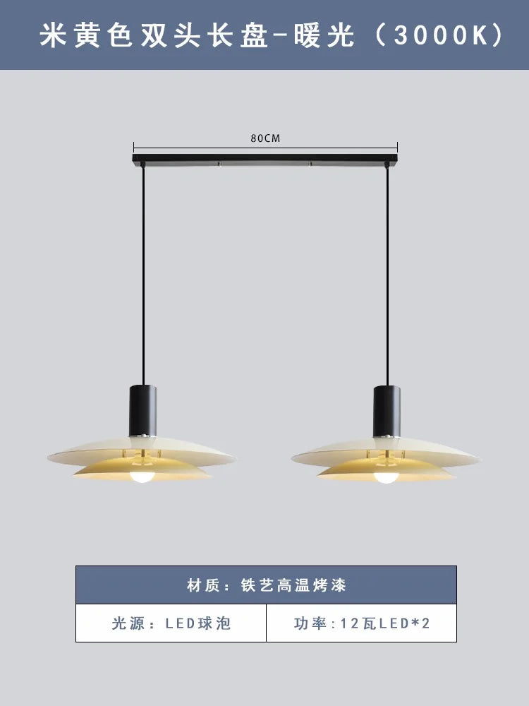 Afralia™ Nordic Medieval LED Pendant Lights: Industrial Black/White/Beige for Bar, Bedroom, Kitchen, Studio