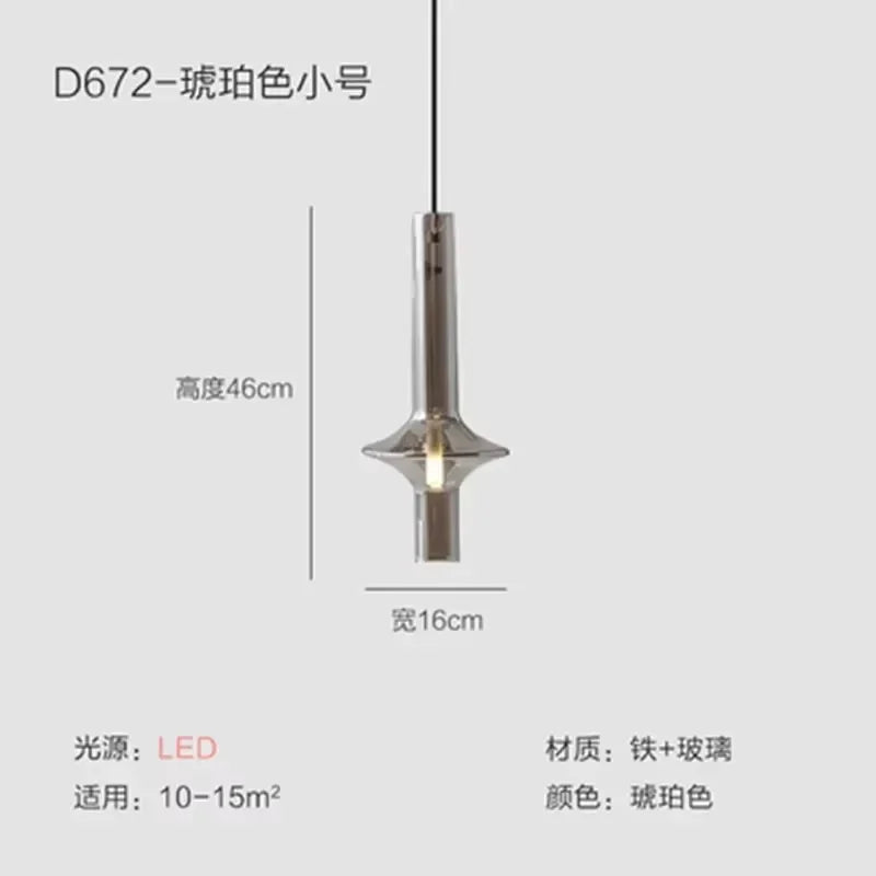 Afralia™ Luxury Glass Pendant Light for Modern Nordic Loft Kitchen Bedroom Lighting