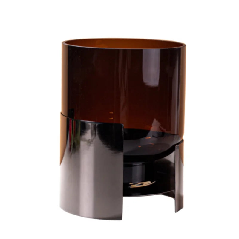 Afralia™ Amber Glass Vase: Stylish Terrarium and Room Decoration Accessory