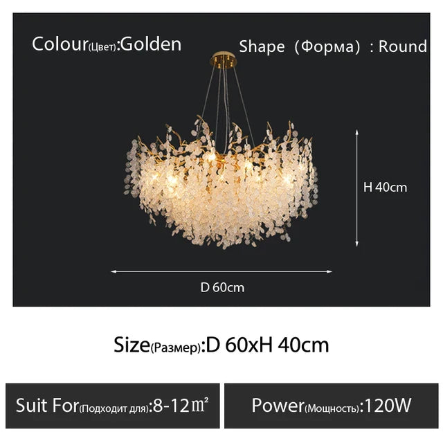 Afralia™ Crystal Pendant Chandelier: High-End Luxury LED Lighting for Home Decor