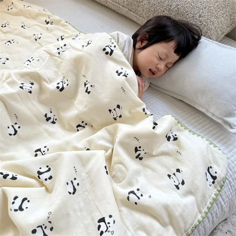 Afralia™ Kids Cartoon Printed Cooling Summer Blanket - Soft Lightweight Comforter