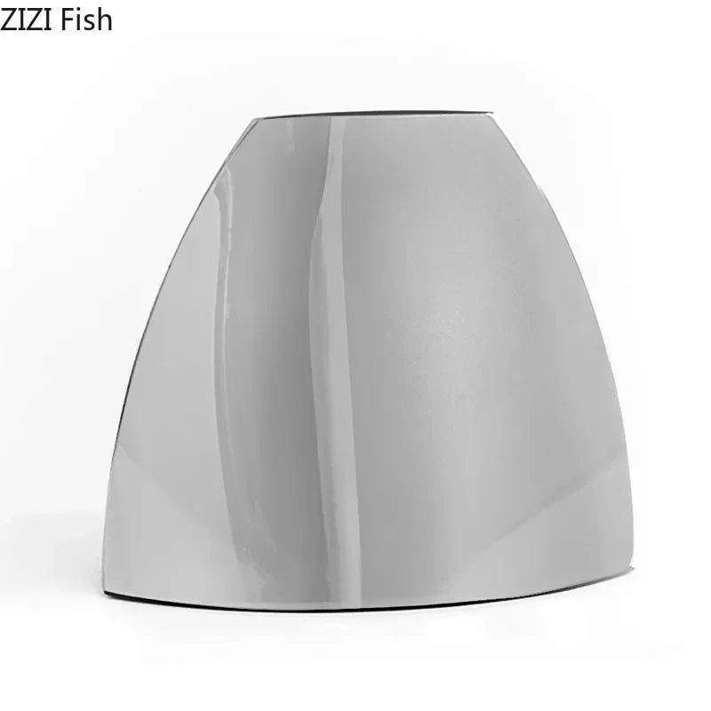 Afralia™ Silver Arc Metal Vase, Desk Decoration, Floral Vase, Room Decor Aesthetic