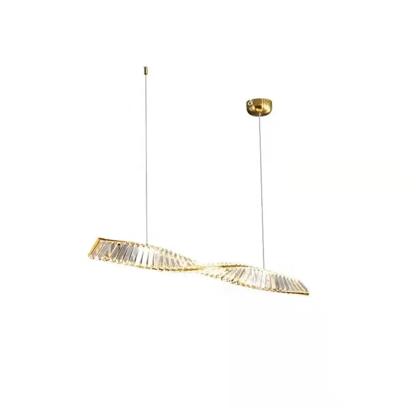 Afralia™ Gold Steel LED Pendant Lights - Luxury Dimmable Suspend Lamp
