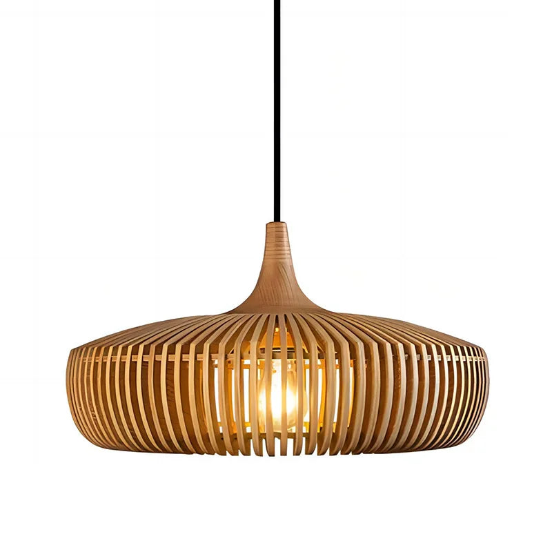Afralia™ Modern Wood Pendant Lamp for Home Decor and Lighting Fixtures