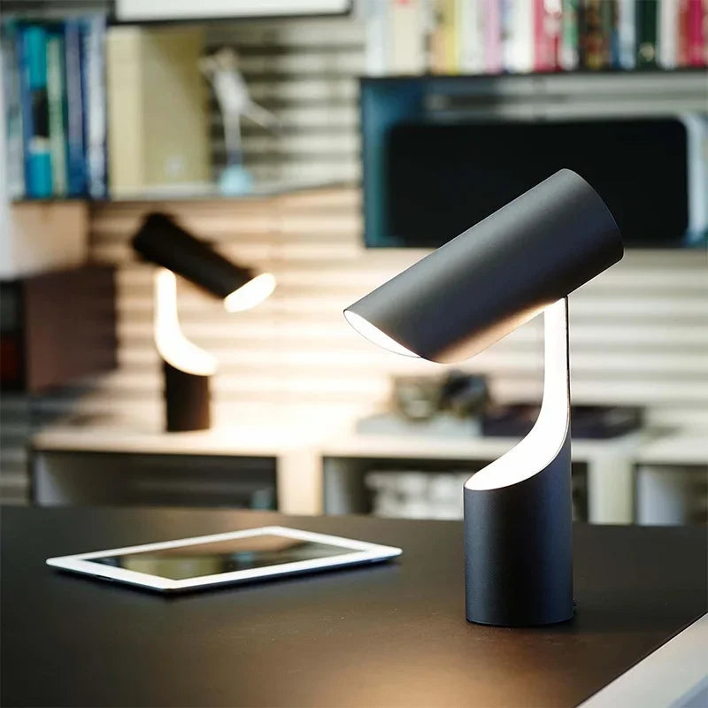 Afralia™ Black Foldable Desk Lamp | Nordic Minimalist Design for Bedroom, Study & Sofa