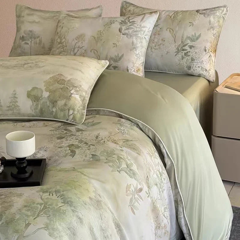 Afralia™ Summer Rayon Bedding Set: Cooling, Breathable, Skin-Friendly Comforter Set