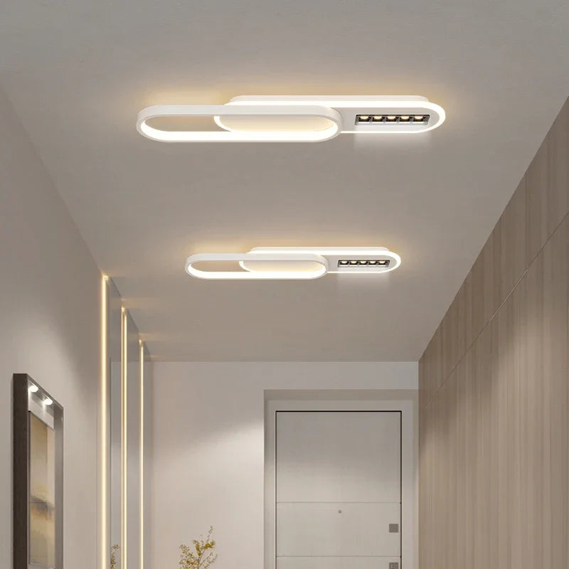 Afralia™ LED Corridor Chandeliers with Spotlights - Creative Entry Porch Lighting