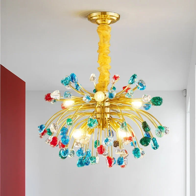 Afralia™ Crystal Chandelier LED Lighting Fixture for Dining Room & Kitchen Island