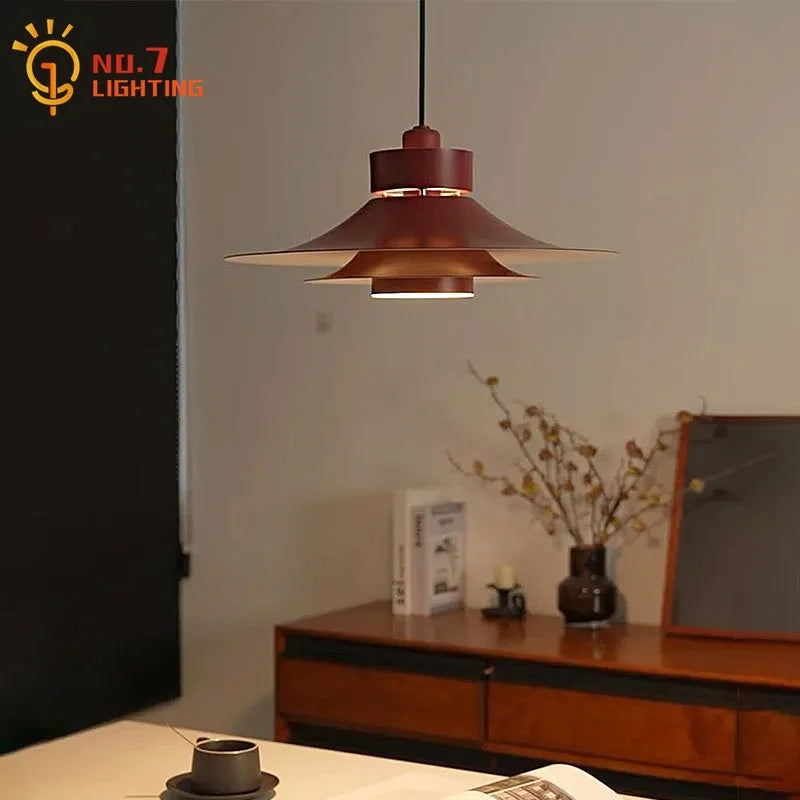 "Afralia™ Modern Flying Saucer Pendant Light - French Atmosphere Horn Hanging Lamp"