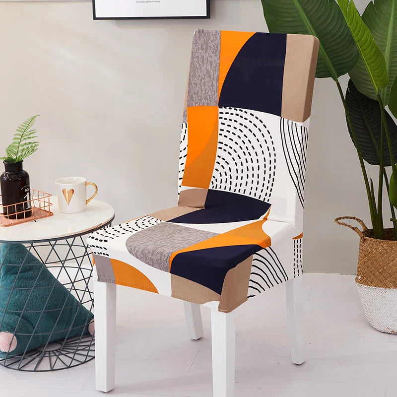 Afralia™ Stretch Print Chair Cover - Elastic Seat Slipcover