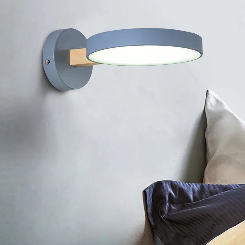 Afralia™ Nordic Wooden Wall Lamps - Modern Luminaire for Bedroom