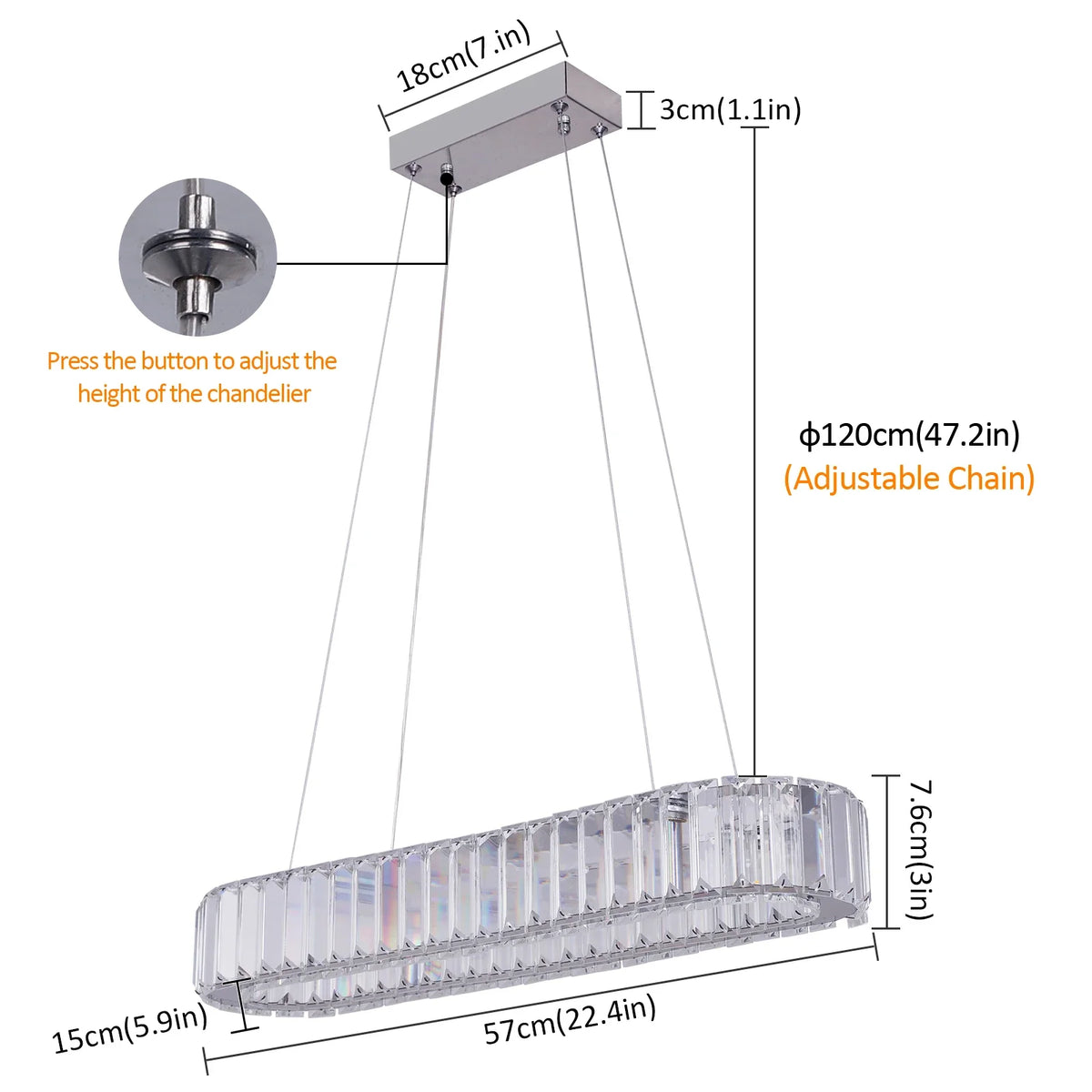 Afralia™ Crystal Oval Design LED Chandelier: Modern Large Pendant Light for Living Room & Bedroom
