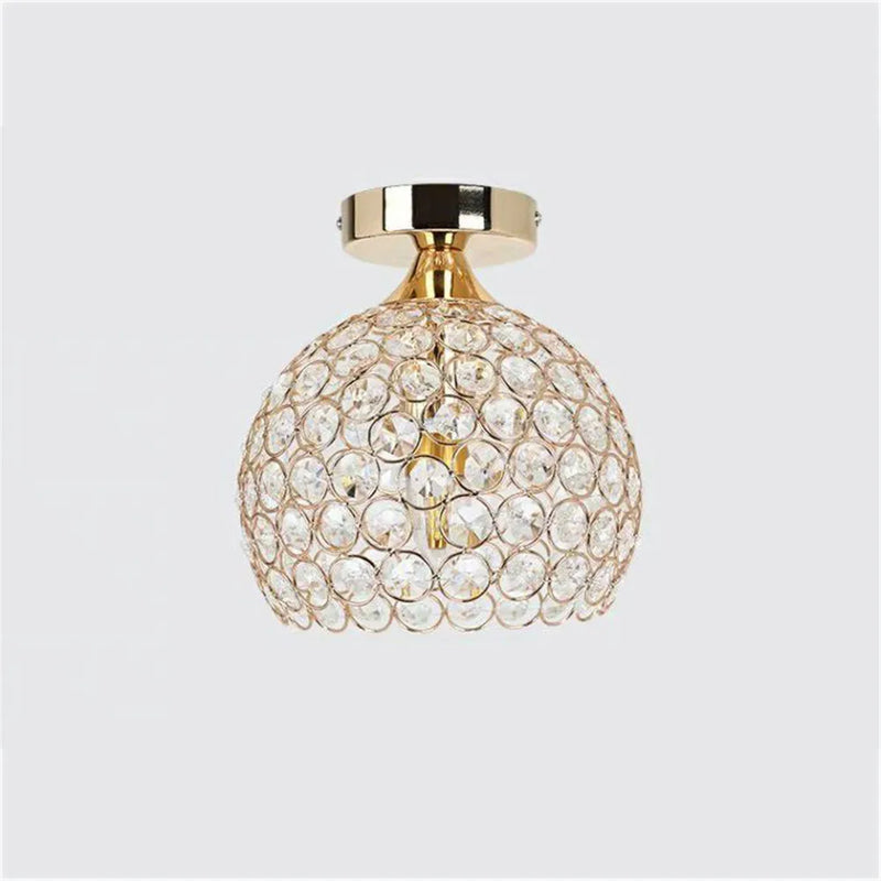 Afralia™ Crystal Diamond Ceiling Light for Home Decoration Fixture