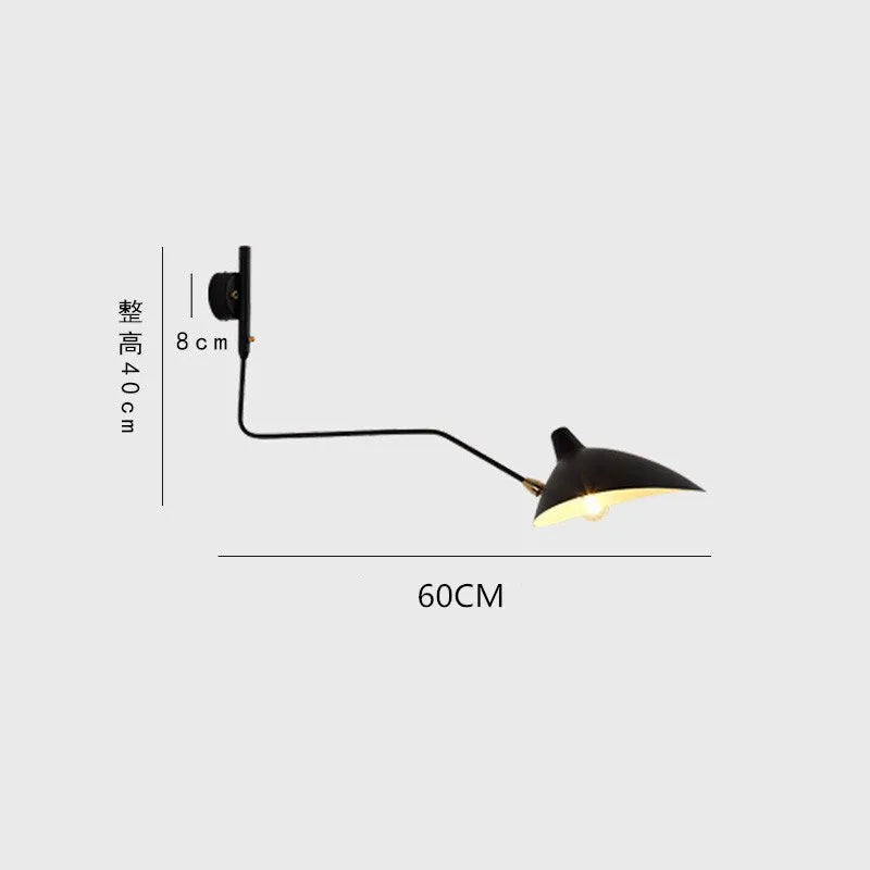 Afralia™ Black Serge Mouille Tripod Floor Lamp - Loft Industrial Standing Lamp