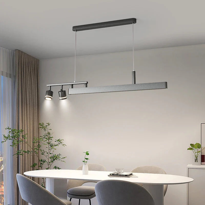 Afralia™ Modern LED Chandelier for Dining Table, Bar, and Study Room