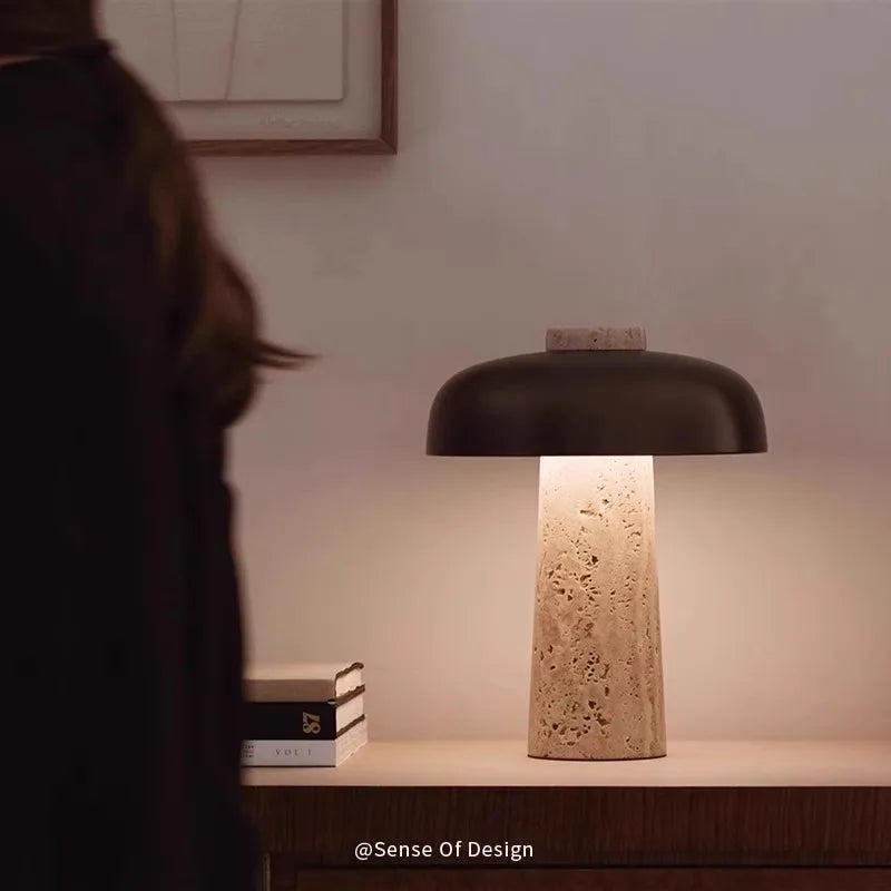 Afralia™ Stone Table Lamp | Luxury Desk Light for Living Room & Foyer Decor