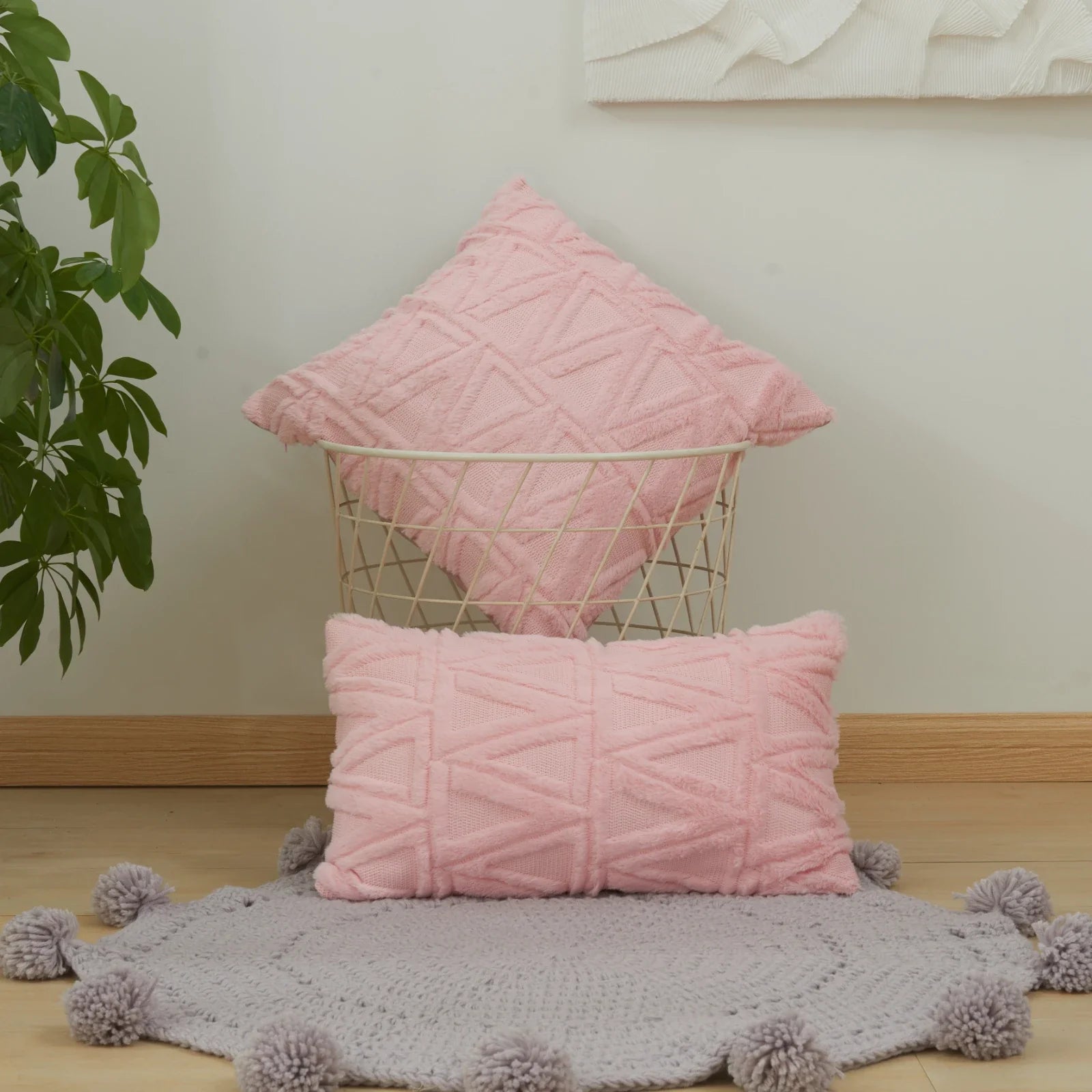 Afralia™ Diamond Embroidery Living Room Cushion Cover - Moden Home Decor