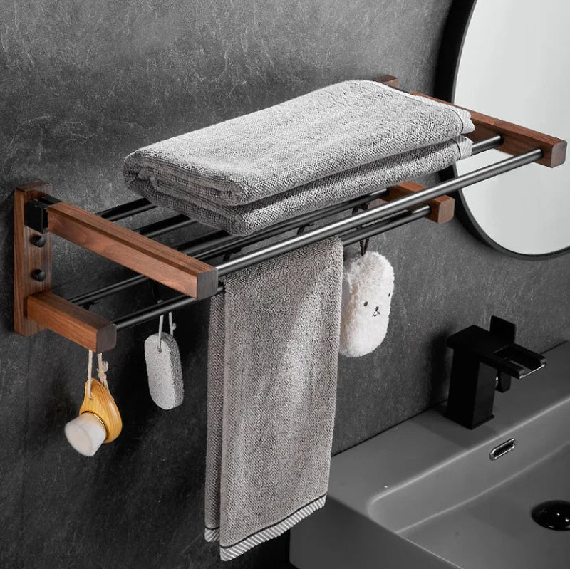 Afralia™ Bathroom Hardware Set: Pendant Towel Bar, Towel Ring, Paper Holder, Shelf