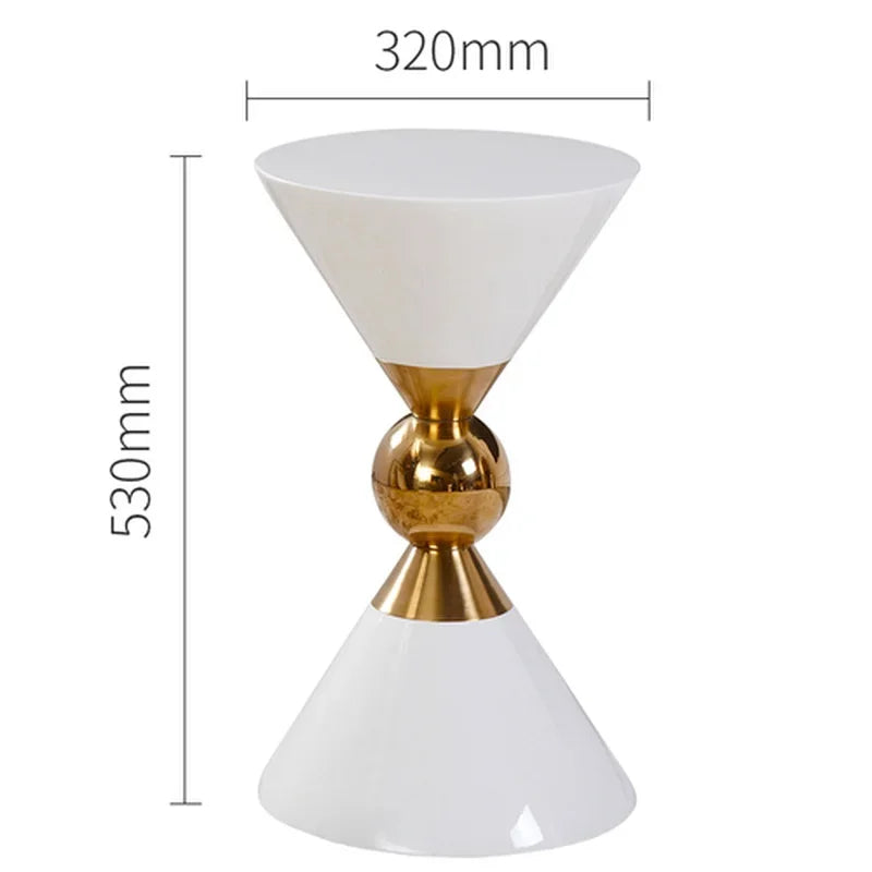 Afralia™ Nordic Modern Round Coffee Table Simple Creative Fashion Luxury Living Room Corner Tables