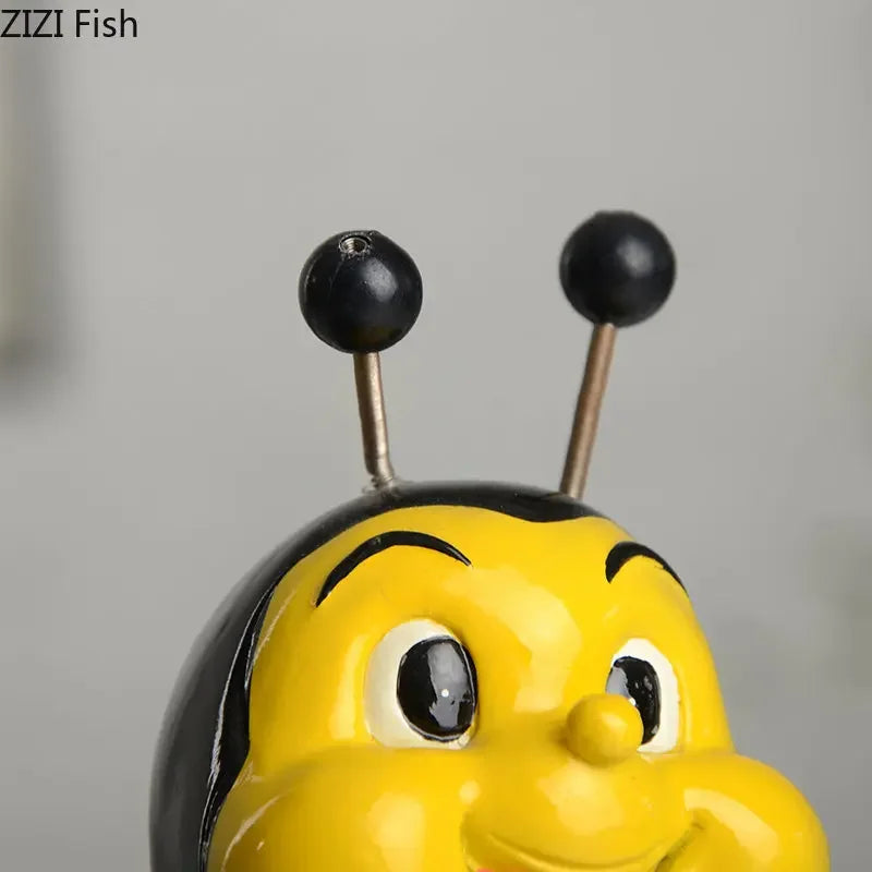 Afralia™ Bee Resin Vase: Creative Cartoon Plant Pot for Cheerful Floral Arrangement
