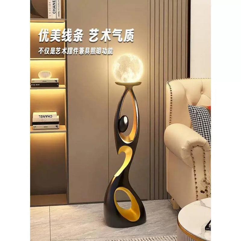 Afralia™ Luxury LED Floor Lamp for Living Room TV Cabinet Decor