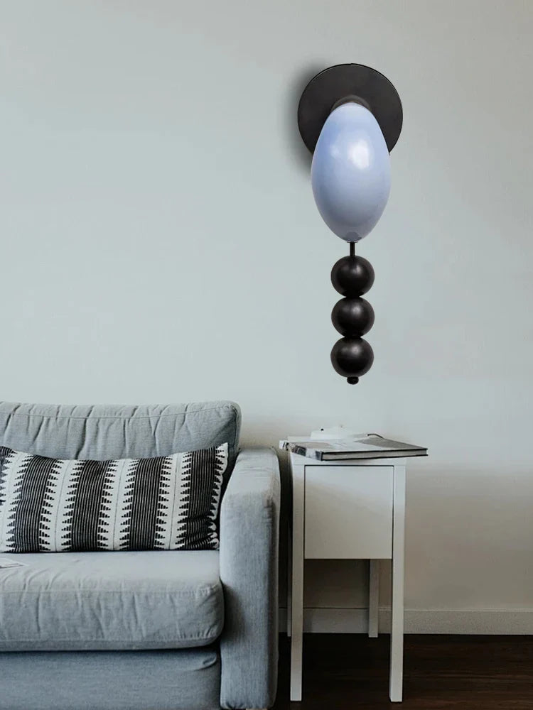 Afralia™ Brass Curve Glass Wall Lamp Bedside Lamps Luxury Wall Mounted Lighting