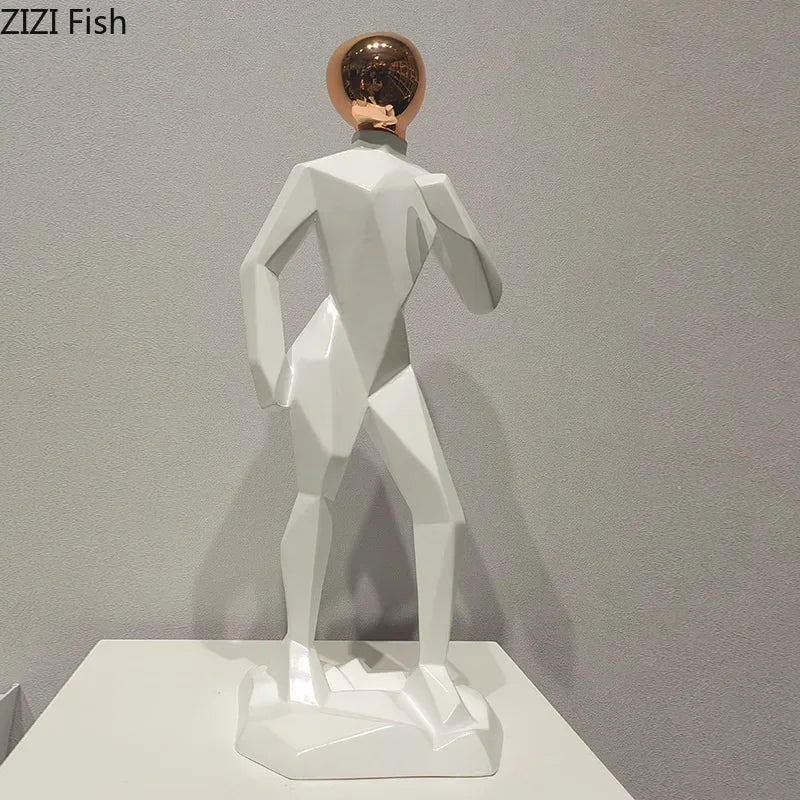 Afralia™ Abstract Resin Sculpture Room Decoration Set