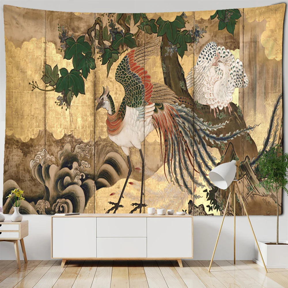 Afralia™ Cute Skeleton Tapestry: Psychedelic Boho Wall Hanging for Retro Room Decor