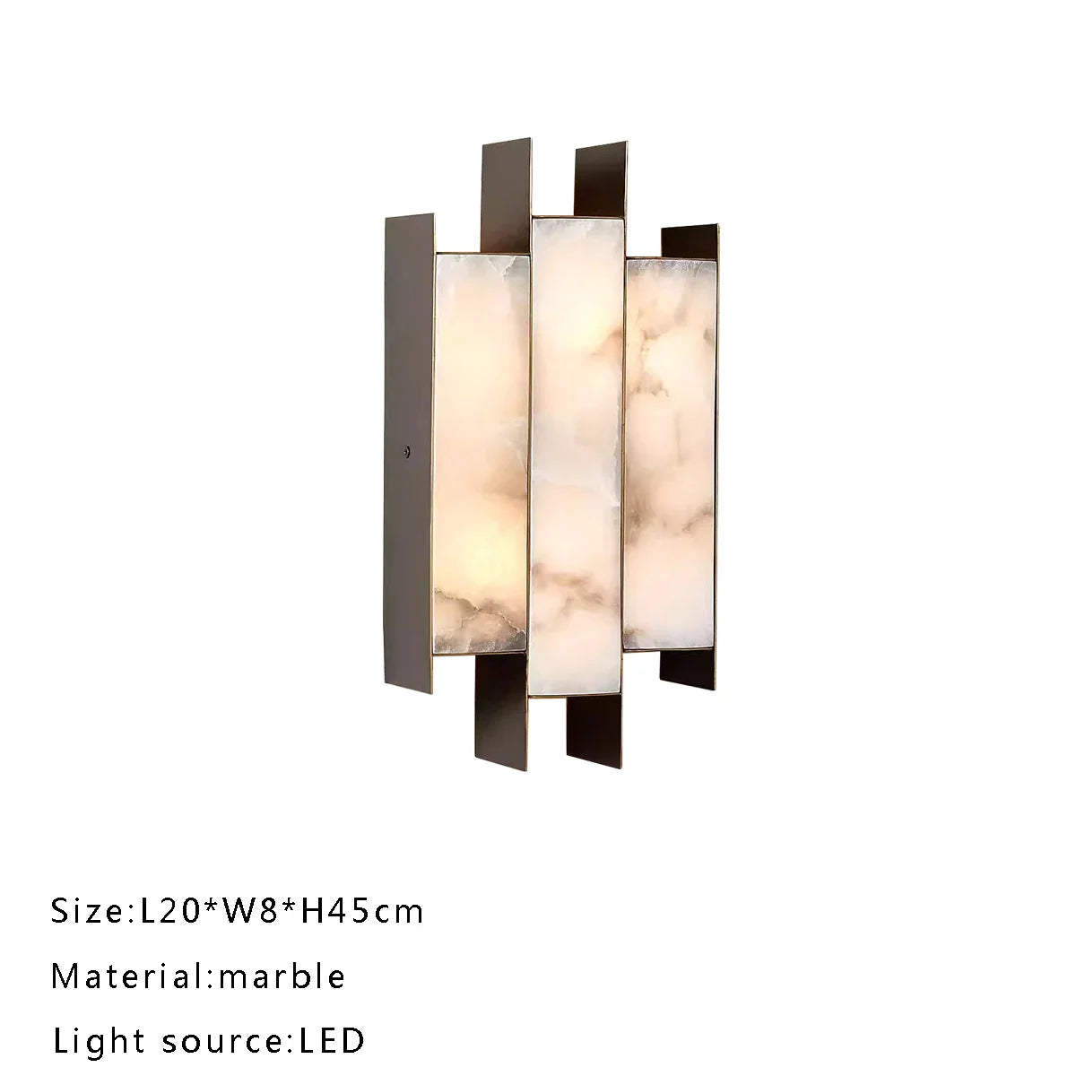 Afralia™ Modern Marble Wall Lamp for Hotel Living Room Corridor Lighting Fixture