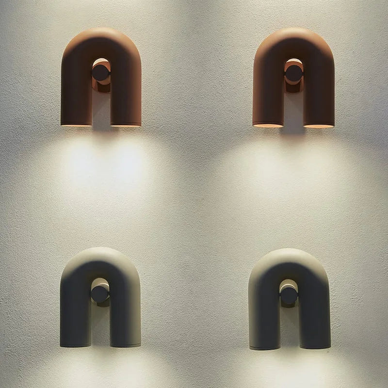 Afralia™ Cirkus Tube Wall Lamp: Minimalist U-shaped Sconce for Bedside Reading & Decor