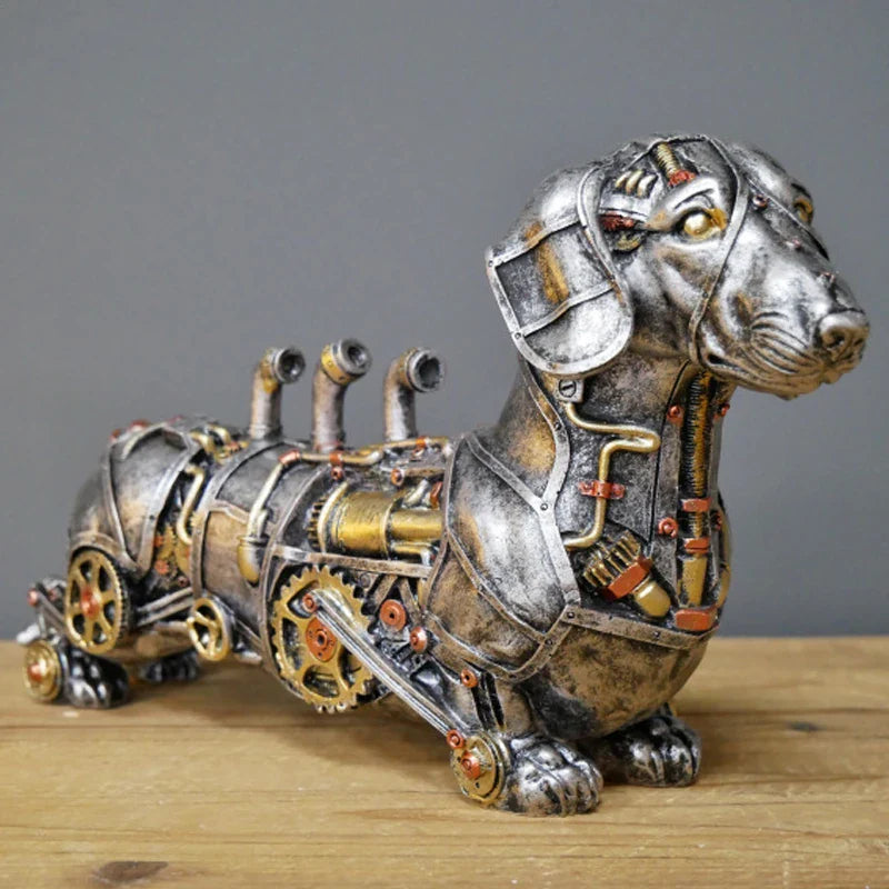 Afralia™ Mechanical Punk Animal Resin Statues - Steampunk Collection for Interior Decor