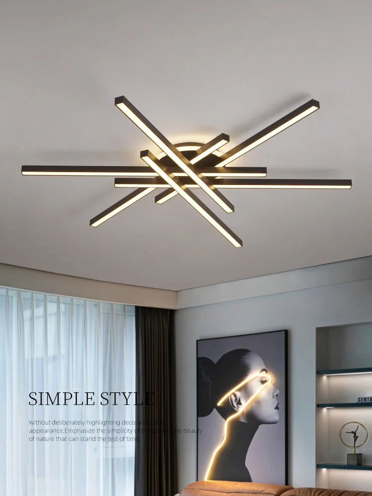 Afralia™ Nordic LED Ceiling Chandelier for Home Interior Lighting