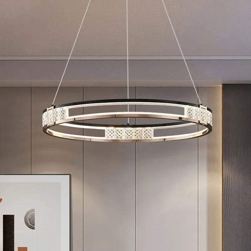 Afralia™ Crystal LED Chandelier for Home Lighting Decoration